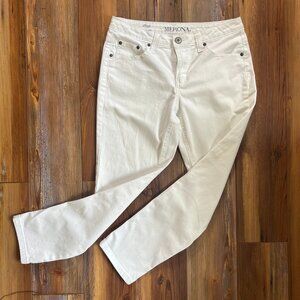 Merona White Skinny Ankle Cropped Mid Rise Women’s Jean Size 4